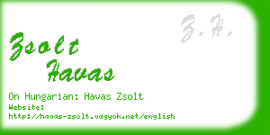 zsolt havas business card